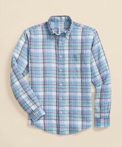 Brooks Brothers / ブルックス ブラザーズ シャツ・ブラウス | アイリッシュリネン　シーズナルパターン　カジュアルシャツ　Regular Fit