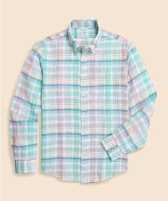 Brooks Brothers / ブルックス ブラザーズ シャツ・ブラウス | アイリッシュリネン　シーズナルパターン　カジュアルシャツ　Regular Fit