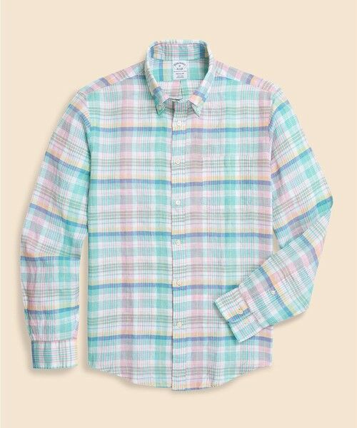 Brooks Brothers/ブルックス ブラザーズ アイリッシュリネン シーズナルパターン カジュアルシャツ Regular Fit マルチ XL Brooks Brothers/ブルックス ブラザーズ アイリッシュリネン シーズナルパターン カジュアルシャツ Regular Fit マルチ XL