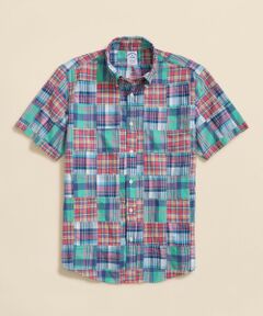Brooks Brothers / ブルックス ブラザーズ シャツ・ブラウス | コットン　マドラスパッチワーク　ショートスリーブ　カジュアルシャツ　Regular Fit