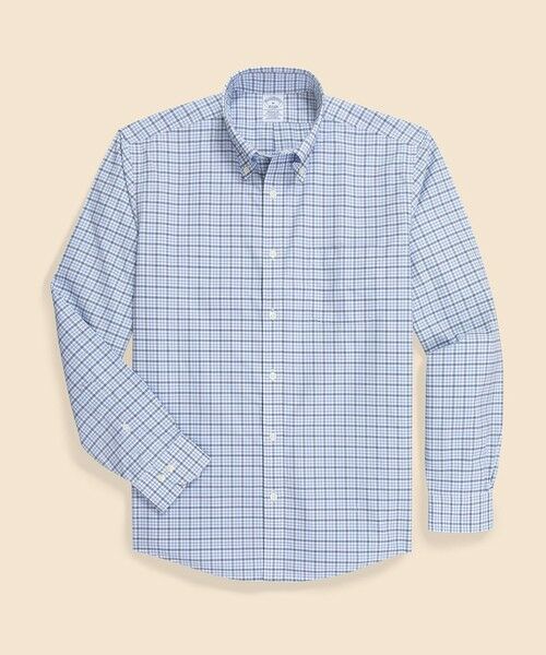 Brooks Brothers/ブルックス ブラザーズ ノンアイロン ストレッチブロードクロス カジュアルシャツ Regular Fit ブルー系その他2 L Brooks Brothers/ブルックス ブラザーズ ノンアイロン ストレッチブロードクロス カジュアルシャツ Regular Fit ブルー系その他2 L