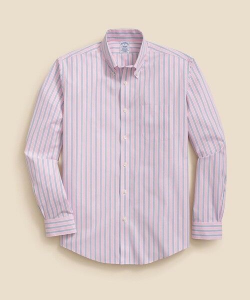 Brooks Brothers/ブルックス ブラザーズ ノンアイロン ストレッチブロードクロス カジュアルシャツ Regular Fit ピンク S Brooks Brothers/ブルックス ブラザーズ ノンアイロン ストレッチブロードクロス カジュアルシャツ Regular Fit ピンク S