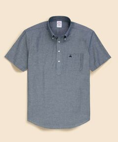Brooks Brothers 濃紺 半袖リネンシャツ Brooks Brothersブルックスブラザーズ REGENT FIT 半袖 BAIRD
