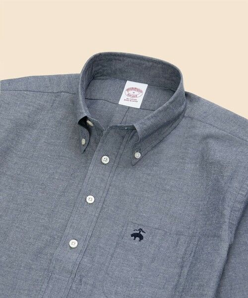 Brooks Brothers / ブルックス ブラザーズ シャツ・ブラウス | コットンシャンブレー GFロゴ ショートスリーブ プルオーバーシャツ | 詳細1