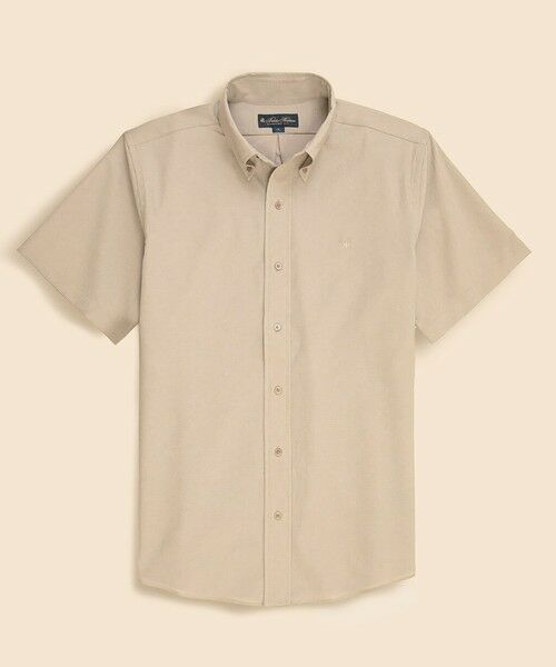 Brooks Brothers/ブルックス ブラザーズ ◆オンラインストア限定◆ポリエステル GFロゴ ポロボタンダウンカラー ショートスリーブシャツ Traditional ベージュ L Brooks Brothers/ブルックス ブラザーズ ◆オンラインストア限定◆ポリエステル GFロゴ ポロボタンダウンカラー ショートスリーブシャツ Traditional ベージュ L