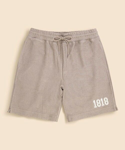 Brooks Brothers/ブルックス ブラザーズ コットン 1818ロゴ パイルショーツ ベージュ S Brooks Brothers/ブルックス ブラザーズ コットン 1818ロゴ パイルショーツ ベージュ S
