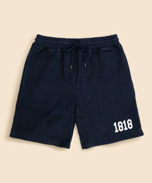 Brooks Brothers/ブルックス ブラザーズ コットン 1818ロゴ パイルショーツ ネイビー M Brooks Brothers/ブルックス ブラザーズ コットン 1818ロゴ パイルショーツ ネイビー M