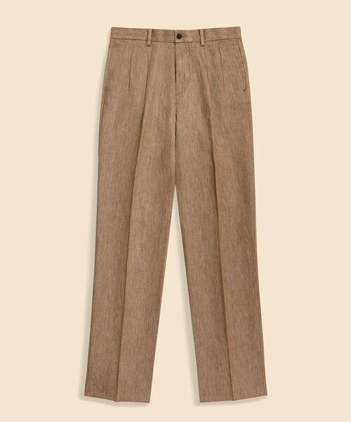 Brooks Brothers/ブルックス ブラザーズ リネン プリーテッドパンツ PLT ベージュ 38inch Brooks Brothers/ブルックス ブラザーズ リネン プリーテッドパンツ PLT ベージュ 38inch