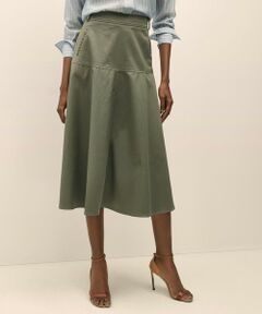 Brooks Brothers / ブルックス ブラザーズ ロング・マキシ丈スカート | ストレッチコットンサテン　Aラインスカート