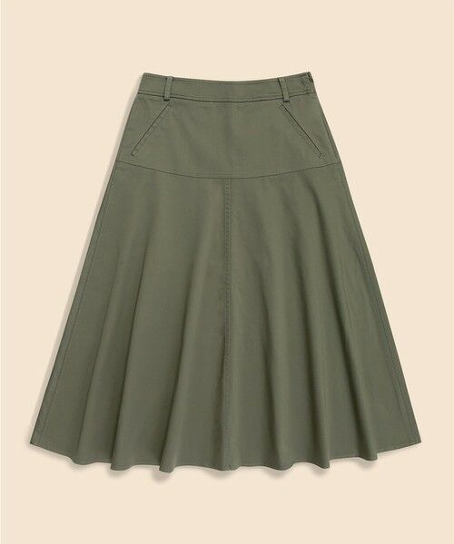 Brooks Brothers / ブルックス ブラザーズ ロング・マキシ丈スカート | ストレッチコットンサテン Aラインスカート | 詳細4