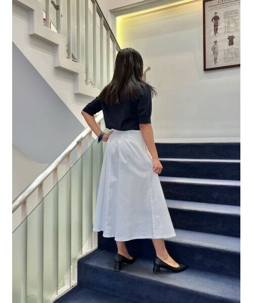 Brooks Brothers / ブルックス ブラザーズ ロング・マキシ丈スカート | ストレッチコットン グルカ Aラインロングスカート | 詳細8