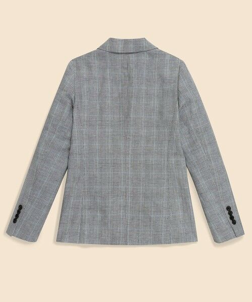 Brooks Brothers / ブルックス ブラザーズ テーラードジャケット | リネン／コットン　グレンチェック　ダブル４ボタン　ピークトラペルジャケット | 詳細1