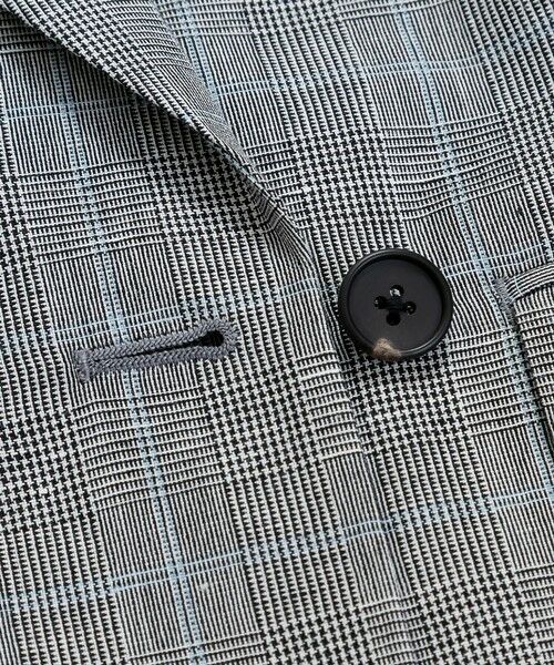 Brooks Brothers / ブルックス ブラザーズ テーラードジャケット | リネン／コットン　グレンチェック　ダブル４ボタン　ピークトラペルジャケット | 詳細3