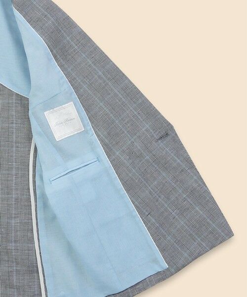 Brooks Brothers / ブルックス ブラザーズ テーラードジャケット | リネン／コットン　グレンチェック　ダブル４ボタン　ピークトラペルジャケット | 詳細5