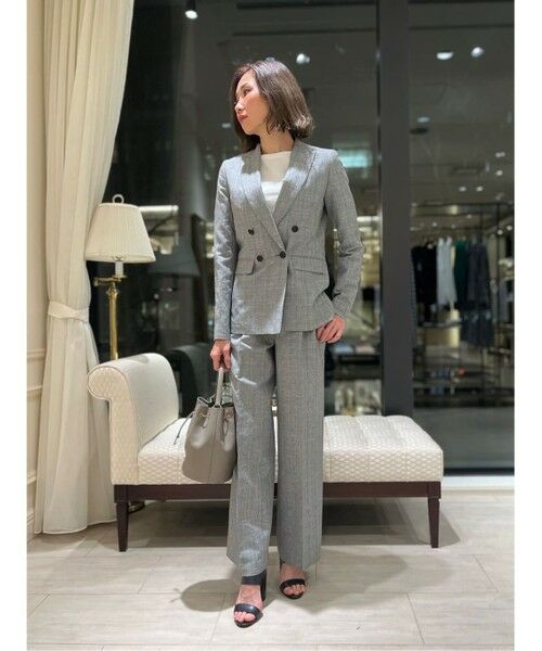 Brooks Brothers / ブルックス ブラザーズ スラックス・ドレスパンツ | リネン/コットン グレンチェック プリーテッド ワイドレッグパンツ | 詳細4