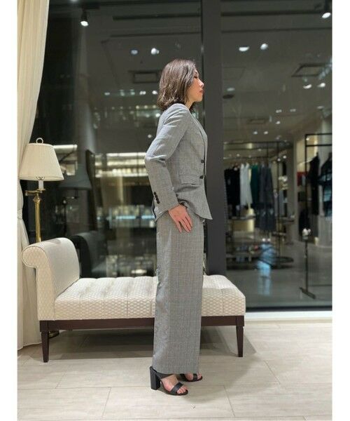 Brooks Brothers / ブルックス ブラザーズ スラックス・ドレスパンツ | リネン/コットン グレンチェック プリーテッド ワイドレッグパンツ | 詳細5