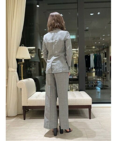 Brooks Brothers / ブルックス ブラザーズ スラックス・ドレスパンツ | リネン/コットン グレンチェック プリーテッド ワイドレッグパンツ | 詳細6