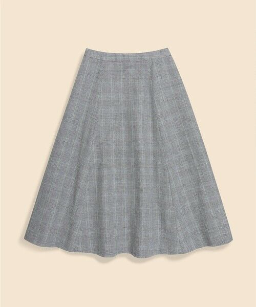 Brooks Brothers / ブルックス ブラザーズ ロング・マキシ丈スカート | リネン／コットン　グレンチェック　フレアスカート | 詳細1