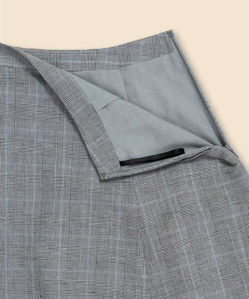 Brooks Brothers / ブルックス ブラザーズ ロング・マキシ丈スカート | リネン／コットン　グレンチェック　フレアスカート | 詳細2