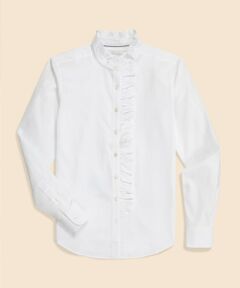 Brooks Brothers / ブルックス ブラザーズ シャツ・ブラウス | スーピマコットン　ラッフルカラーブラウス