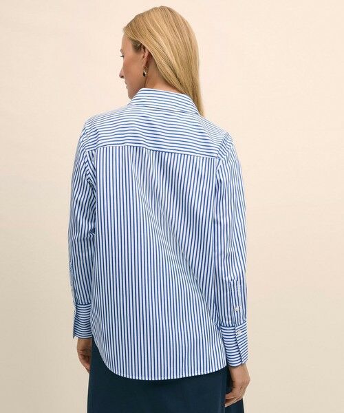 【セール40%OFF】MARELLA マレーラ  レディース  ピュア コットン  ロングスリーブ  ストライプブラウス  ‘ライトブルー‘  LILIA-SHIRT MARELLA 【セール40%OFF】MARELLA マレーラ レディース ピュア