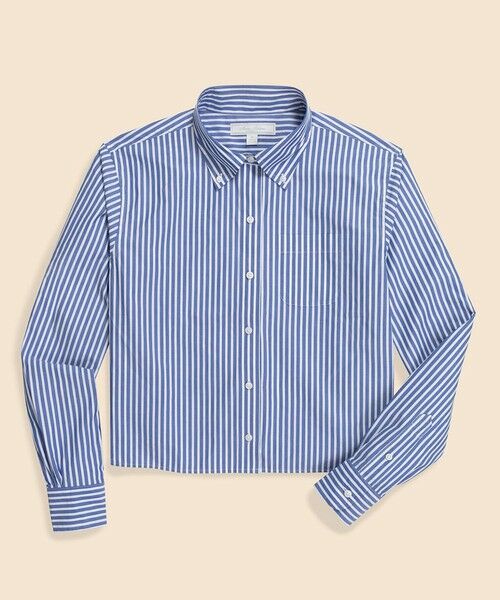 Brooks Brothers / ブルックス ブラザーズ シャツ・ブラウス | コットン ストライプ クロップドブラウス | 詳細5