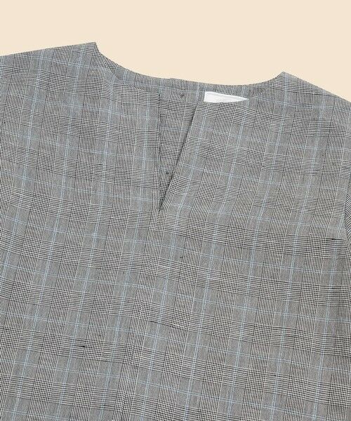 Brooks Brothers / ブルックス ブラザーズ シャツ・ブラウス | リネン／コットン　グレンチェック　バックボタン　プルオーバーブラウス | 詳細2