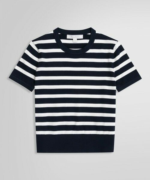 Brooks Brothers / ブルックス ブラザーズ ニット・セーター | スーピマコットン　マリナーストライプ　ショートスリーブセーター | 詳細3