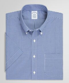 Brooks Brothers / ブルックス ブラザーズ シャツ・ブラウス | スーピマコットンストレッチ　ギンガムチェック　ショートスリーブ　ドレスシャツ　Regular Fit