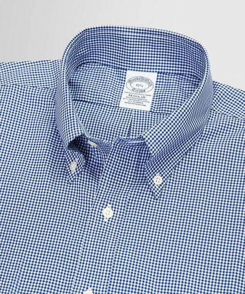 Brooks Brothers / ブルックス ブラザーズ シャツ・ブラウス | スーピマコットンストレッチ　ギンガムチェック　ショートスリーブ　ドレスシャツ　Regular Fit | 詳細1