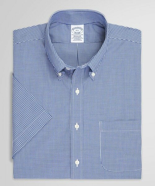 Brooks Brothers/ubNX uU[Y X[s}RbgXgb` MK`FbN V[gX[u hXVc Regular Fit u[ 17.5