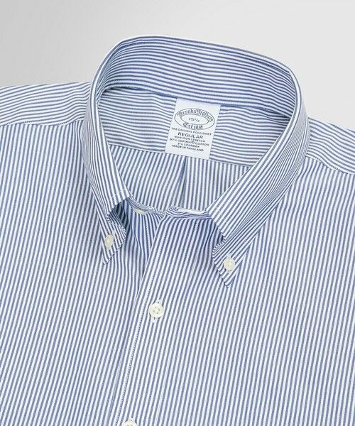Brooks Brothers / ブルックス ブラザーズ シャツ・ブラウス | スーピマコットンストレッチ キャンディストライプ ショートスリーブ ドレスシャツ Regular Fit | 詳細1