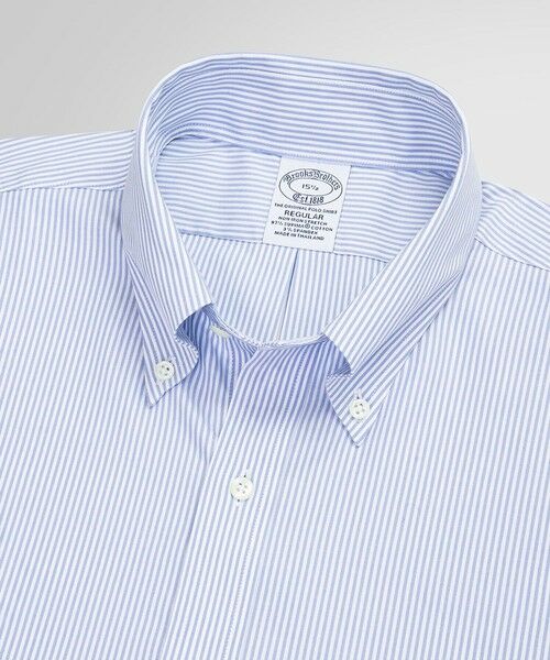 Brooks Brothers / ブルックス ブラザーズ シャツ・ブラウス | スーピマコットンストレッチ キャンディストライプ ショートスリーブ ドレスシャツ Regular Fit | 詳細5