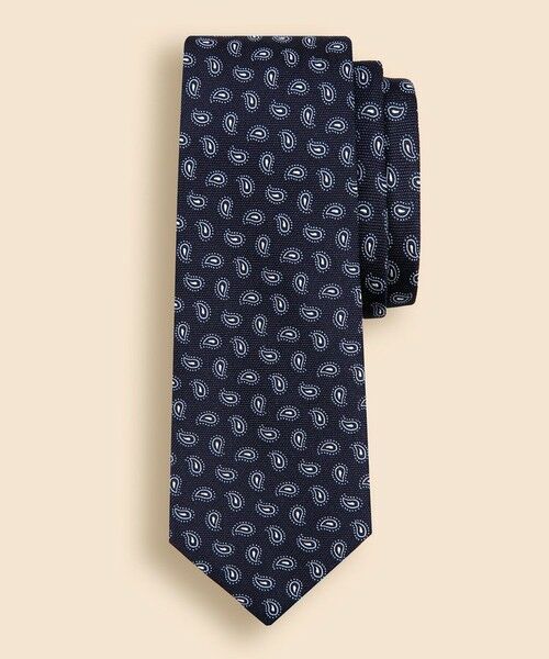 Brooks Brothers/ブルックス ブラザーズ シルク フレームドペイズリー ジャカードタイ ネイビー ONE SIZE Brooks Brothers/ブルックス ブラザーズ シルク フレームドペイズリー ジャカードタイ ネイビー ONE SIZE