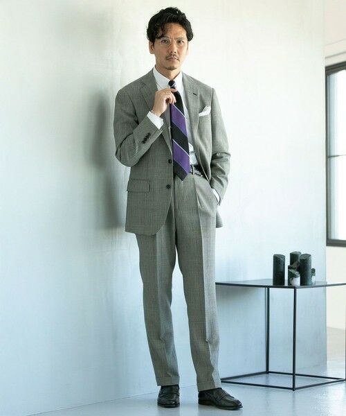 Brooks Brothers/ブルックス ブラザーズ ◆JAPAN TRAD.◆ ウール グレンプラッド 2釦スーツ Classic Made by RING JACKET グレー 37SHT Brooks Brothers/ブルックス ブラザーズ ◆JAPAN TRAD.◆ ウール グレンプラッド 2釦スーツ Classic Made by RING JACKET グレー 37SHT