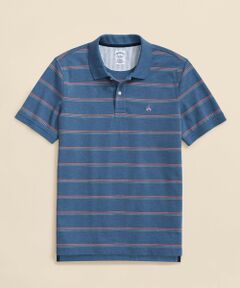 Brooks Brothers / ブルックス ブラザーズ ポロシャツ | スーピマコットンストレッチ　ピケ　GFロゴ　トリプルストライプ　ポロシャツ　Slim Fit
