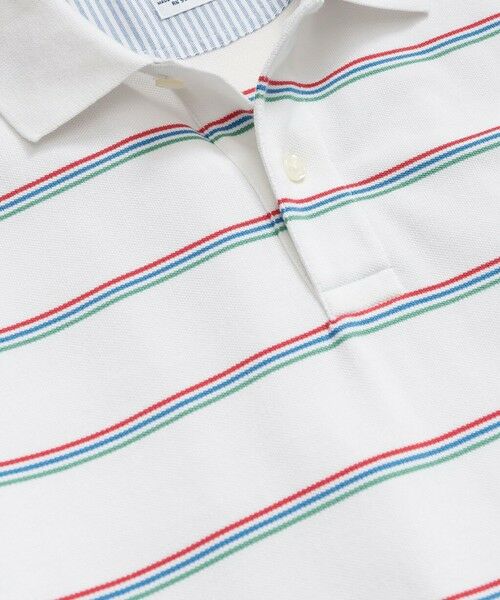 Brooks Brothers / ブルックス ブラザーズ ポロシャツ | スーピマコットンストレッチ　ピケ　GFロゴ　トリプルストライプ　ポロシャツ　Slim Fit | 詳細1