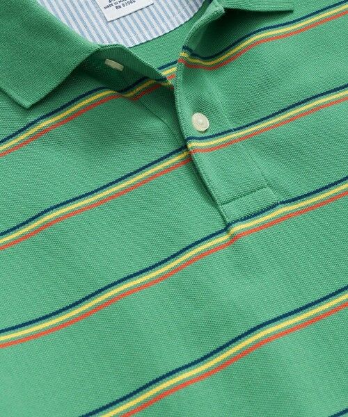 Brooks Brothers / ブルックス ブラザーズ ポロシャツ | スーピマコットンストレッチ　ピケ　GFロゴ　トリプルストライプ　ポロシャツ　Slim Fit | 詳細3