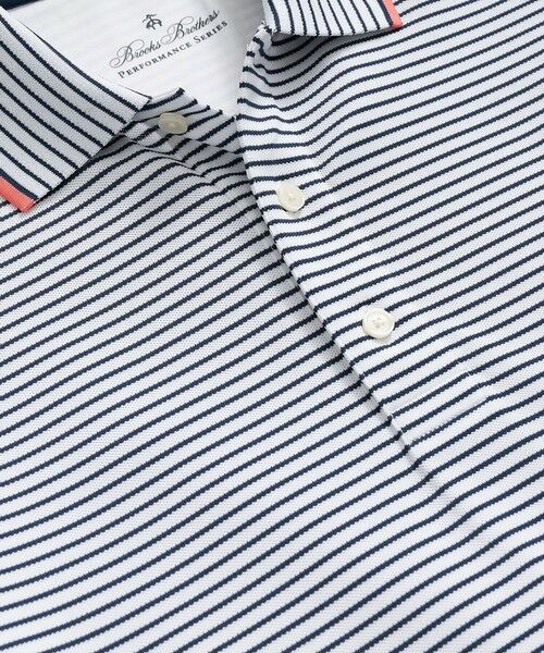 Brooks Brothers / ブルックス ブラザーズ ポロシャツ | Performance Series　ストレッチジャージー　ストライプ　ポロシャツ | 詳細1