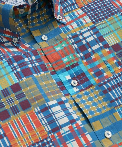 Brooks Brothers / ブルックス ブラザーズ シャツ・ブラウス | コットンポプリン　マドラスパッチワークプリント　ショートスリーブカジュアルシャツ　Regular Fit | 詳細1