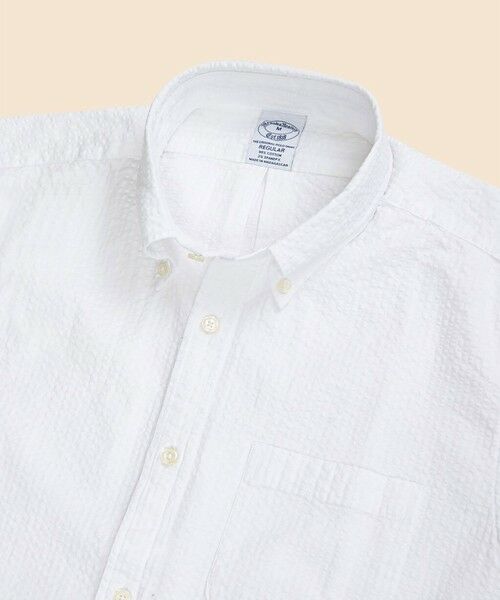 Brooks Brothers / ブルックス ブラザーズ シャツ・ブラウス | ストレッチコットン　シアサッカー　ショートスリーブ　カジュアルシャツ　Regular Fit | 詳細1