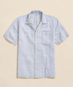 Brooks Brothers / ブルックス ブラザーズ シャツ・ブラウス | アイリッシュリネン　ストライプ　キャンプシャツ　Regular Fit