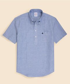 Brooks Brothers / ブルックス ブラザーズ シャツ・ブラウス | コットン／リネン　GFロゴ　ショートスリーブ　プルオーバーシャツ