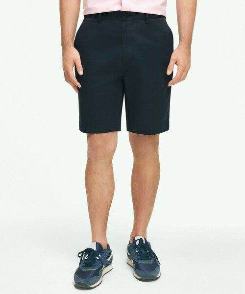 Brooks Brothers/ブルックス ブラザーズ ストレッチコットン ライトウエイトアドバンテージチノ プレーンフロント 9inショーツ ネイビー 32inch Brooks Brothers/ブルックス ブラザーズ ストレッチコットン ライトウエイトアドバンテージチノ プレーンフロント 9inショーツ ネイビー 32inch