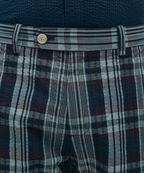 Brooks Brothers / ブルックス ブラザーズ ショート・ハーフ・半端丈パンツ | コットン　シアサッカー　マドラスチェック　プレーンフロント　7inショーツ | 詳細2