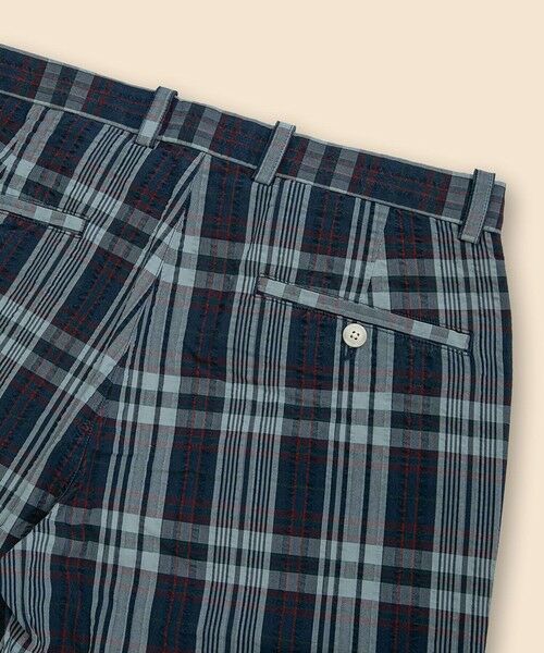 Brooks Brothers / ブルックス ブラザーズ ショート・ハーフ・半端丈パンツ | コットン　シアサッカー　マドラスチェック　プレーンフロント　7inショーツ | 詳細5