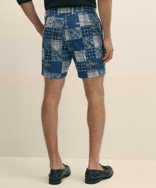 Brooks Brothers / ブルックス ブラザーズ ショート・ハーフ・半端丈パンツ | コットン　マドラスパッチワーク　プレーンフロント　7inショーツ | 詳細1