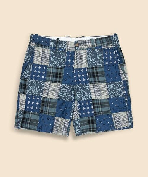 Brooks Brothers / ブルックス ブラザーズ ショート・ハーフ・半端丈パンツ | コットン　マドラスパッチワーク　プレーンフロント　7inショーツ | 詳細4