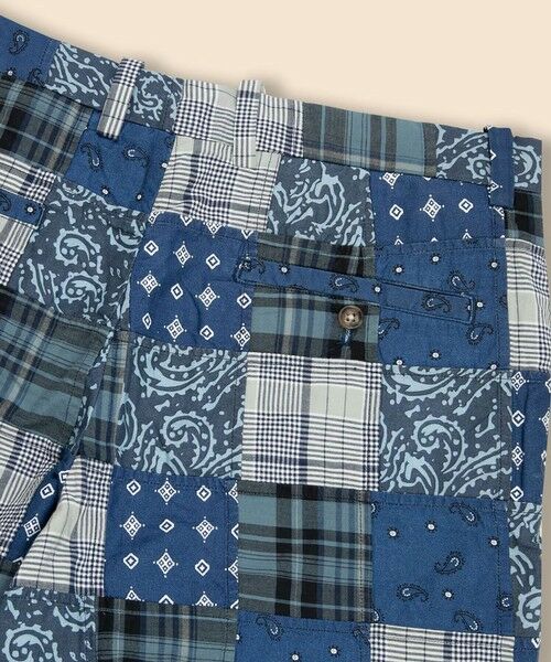 Brooks Brothers / ブルックス ブラザーズ ショート・ハーフ・半端丈パンツ | コットン　マドラスパッチワーク　プレーンフロント　7inショーツ | 詳細5