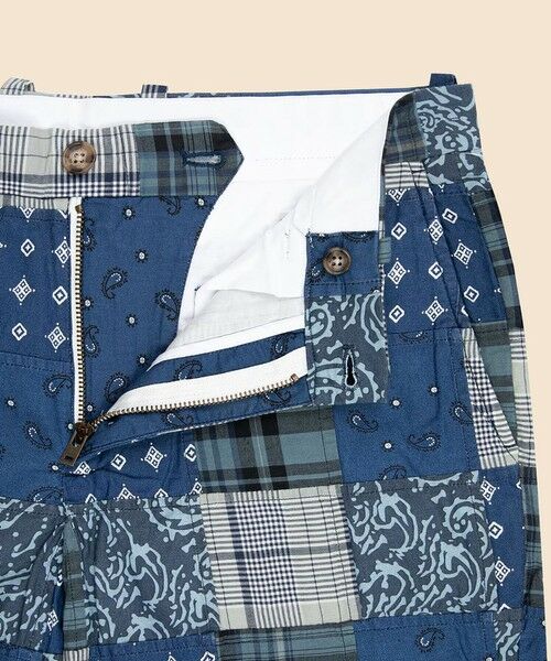 Brooks Brothers / ブルックス ブラザーズ ショート・ハーフ・半端丈パンツ | コットン　マドラスパッチワーク　プレーンフロント　7inショーツ | 詳細6